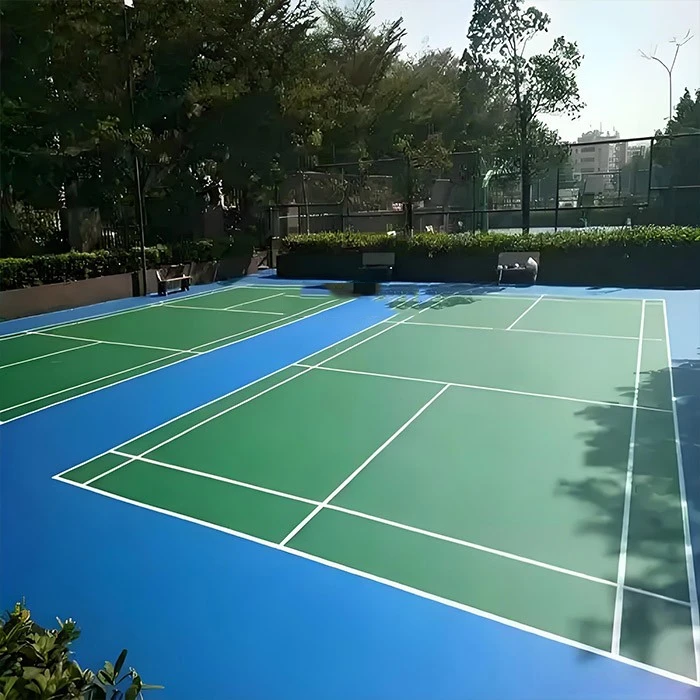 Thi công sân cầu lông - pickleball với thảm Vinyl TOPFLOR dày 6.5mm